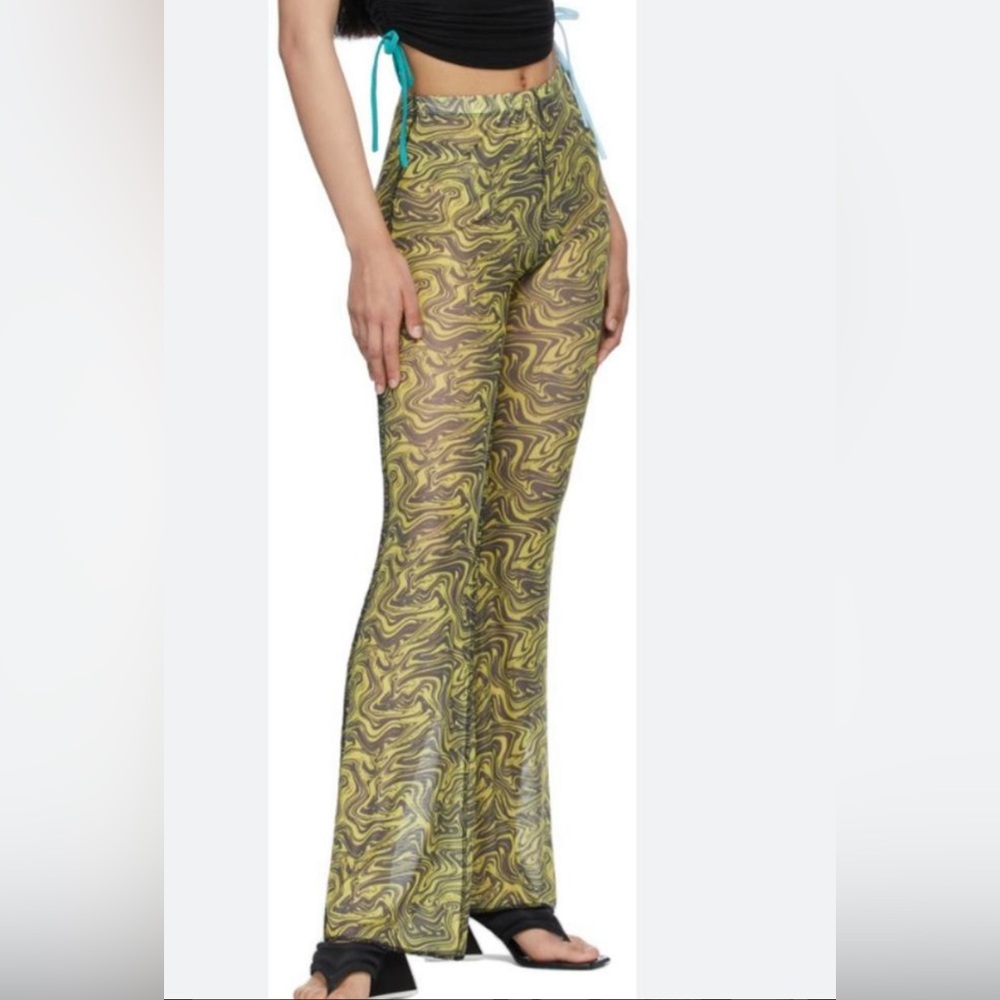 Omighty sheer marble green and black pants